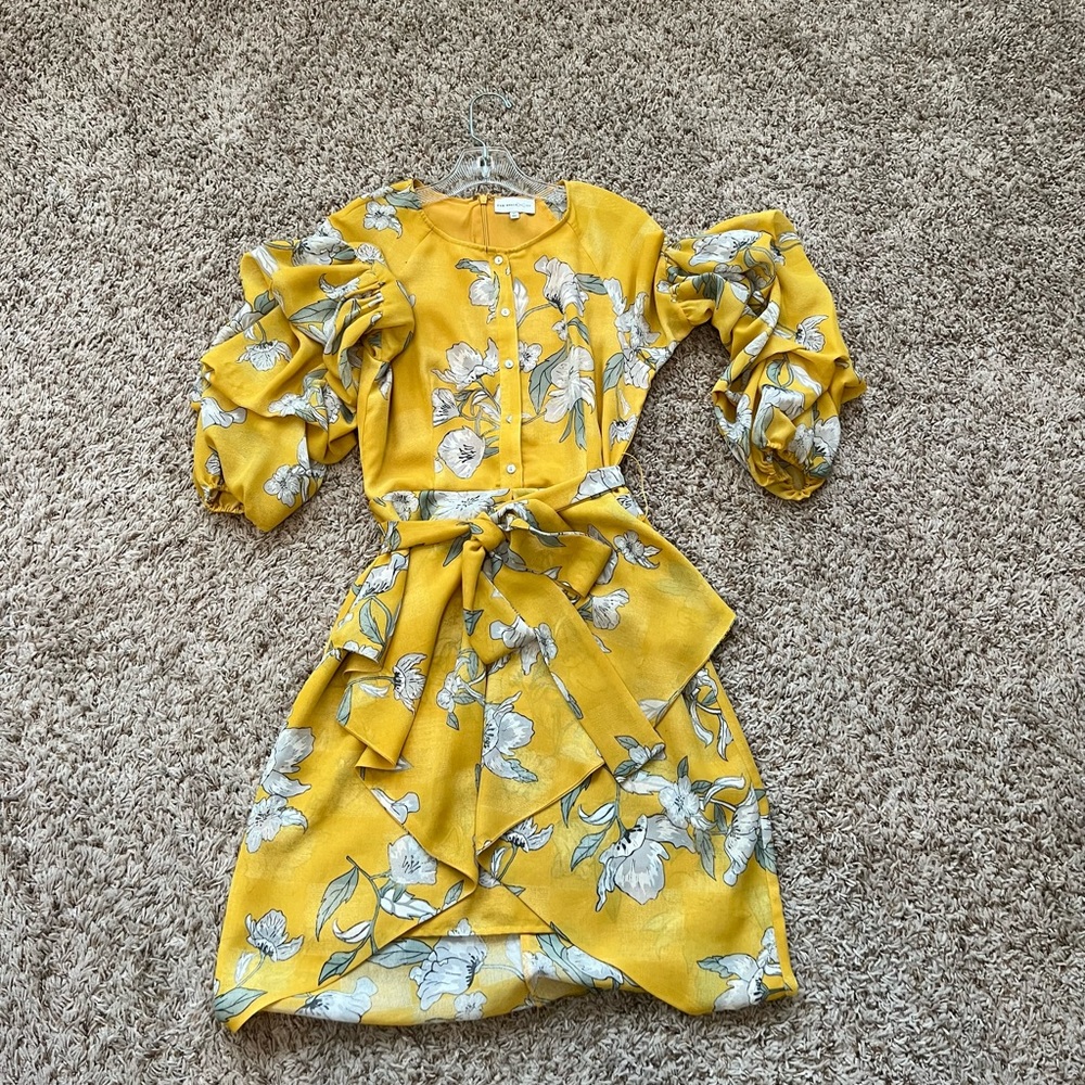 Chriselle/JOA asymmetrical floral dress - size M